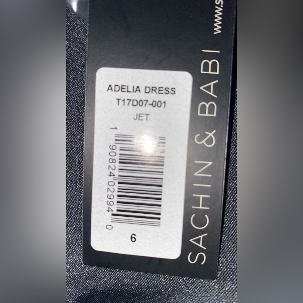 Sachin & Babi Noir Adelia Illusion Midi Dress - Picture 7 of 15